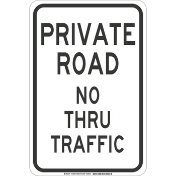 Picture of Brady B-302 Polyester Rectangle White English Stop Signs, Traffic Control Signs & Banners Sign part number 129599 (Main product image)