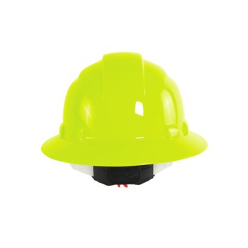 Bullhead Safety Hard Hat Class E HH-F1-YG - Size One Size - High-Visibility Yellow/Green - 29195