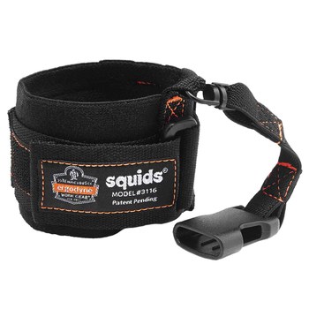 Ergodyne Squids 3192 Wrist Lanyard Tethering Kit 19662, Black