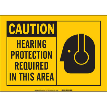 Picture of Brady B-120 Fiberglass Reinforced Polyester Rectangle Yellow English PPE Sign part number 62807 (Main product image)