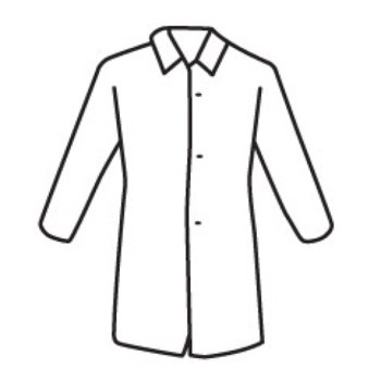 Picture of West Chester U1710 White Medium Polypropylene Reusable General Purpose & Work Lab Coat (Main product image)