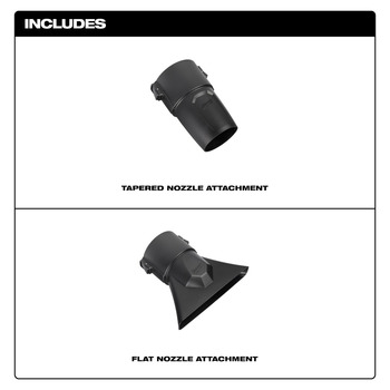 Milwaukee Blower Tapered and Flat Nozzle Attachment Kit 49-16-2797