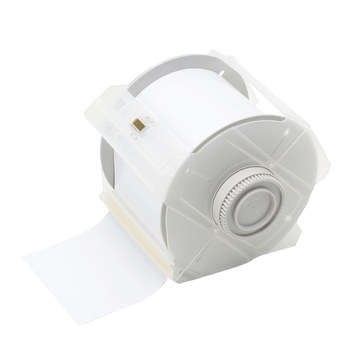 Picture of Brady White Magnetic Indoor / Outdoor Polyester Thermal Transfer 76715 Continuous Thermal Transfer Printer Label Roll (Main product image)