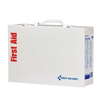 First Aid Only First Aid Cabinet - 10.5 in Width - 14.75 in Length - 4.63 in Height - Metal Case Construction - 092265-90572