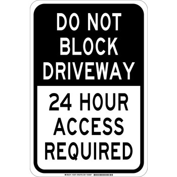 Picture of Brady B-555 Aluminum Rectangle English Stop Signs, Traffic Control Signs & Banners Sign part number 124353 (Main product image)