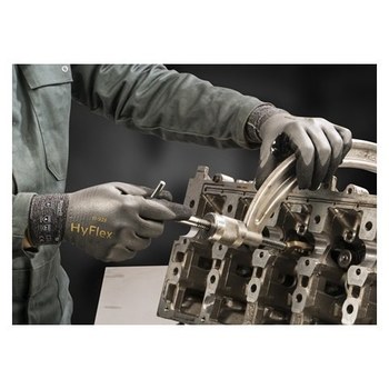 Ansell HyFlex 11-939 Anthracite Gray 8 Cut Resistant Gloves - ANSI A2 Cut Resistance - Nitrile Foam Palm & Fingers Coating - 11-939-8