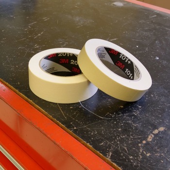 3M 201+ General Use Masking Tape - 24 mm (1 in) Width x 55 m Length - 64746