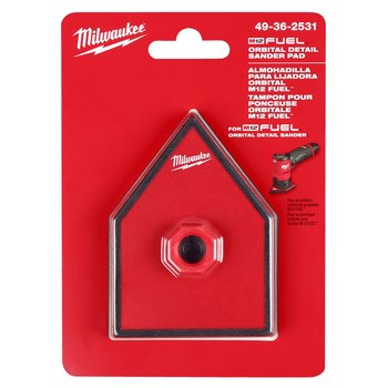 Milwaukee M12 Sander Pad - Dimensions; 2.6 in x 3.5 in - 75226