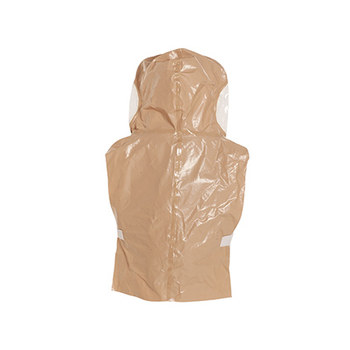 Dupont C3651T TN Tan Universal PVC Tychem 5000 Chemical-Resistant Hood - C3651TTN00000600