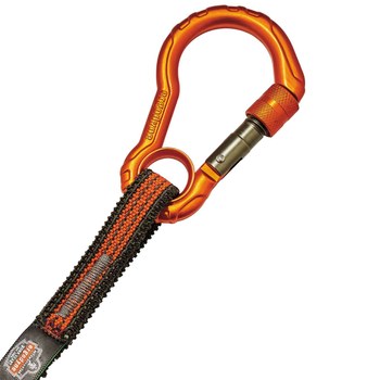 Ergodyne Squids 3102F(x) Lanyard 19864, 38 in to 54 in, Gray/Orange
