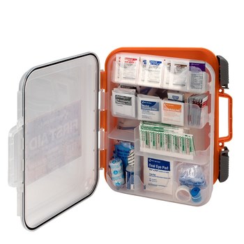First Aid Only First Aid Kit - 11.5 in Width - 3.25 in Length - 13 in Height - Plastic Case Construction - 092265-91064