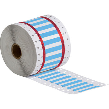 Picture of Brady Permasleeve Blue Heat-Shrinkable Polyolefin Thermal Transfer 2HX-094-2-BL-S Die-Cut Thermal Transfer Printer Sleeve (Main product image)