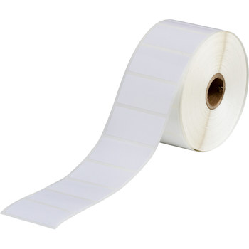 Picture of Brady White Self-Laminating Polyester Thermal Transfer THT-17-483-1.5-SC Die-Cut Thermal Transfer Printer Label Roll (Main product image)