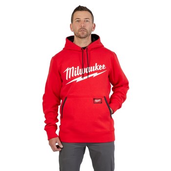 Milwaukee Midweight Hoodie 352R-XL, Size XL, Red | RSHughes.com