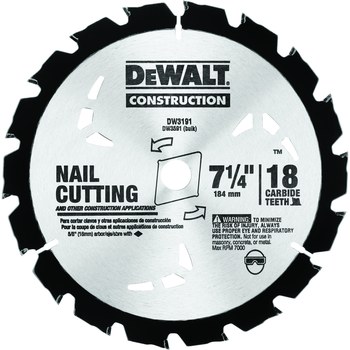 Dewalt Circular Saw Blade DW3591B10 7 1 4 in Diameter Carbide