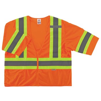 Ergodyne Glowear High-Visibility Vest 8330Z 22175 - Size Large/XL - High-Visibility Orange