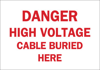 Picture of Brady B-120 Fiberglass Reinforced Polyester Rectangle White English Electrical Safety Sign part number 71479 (Main product image)