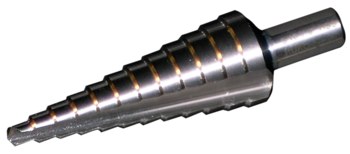 Cle-Line 1874 Multi Stepped Reduced Shank Drill C20293 - Right Hand Cut - Split 118° Point - Bright Finish - 3.1094 in Overall Length - Straight Flute - High-Speed Steel