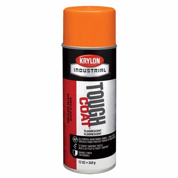 Krylon Tough Coat Paint A01811007, Gloss Fluorescent Orange, 16 oz