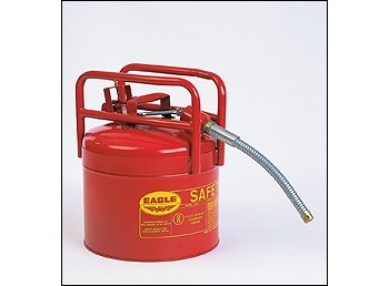 Picture of Eagle Red Galvanized Steel Flexible Spout 5 gal Safety Can (Main product image)
