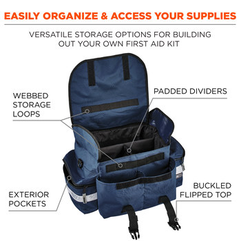 Ergodyne Arsenal GB5210 Blue Polyester Protective Duffel Bag - 11 in Width - 8 in Length - 8 in Height - 720476-13417