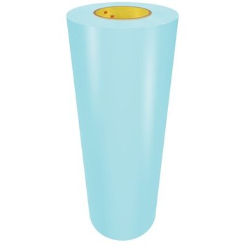 3M Cushion-Mount L1820 Blue Flexographic Plate Mounting Tape - 18 in Width x 25 yd Length - 0.02 in Thick - Polycoated Polyester Liner - 99244