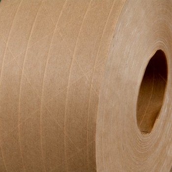 3M 6145 Kraft Water Activated Tape - 72 mm Width x 450 ft Length - 5 mil Thick - 97701