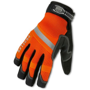 Picture of Ergodyne Proflex 876WP High-Visibility Orange Medium Leather/Neoprene/PVC/Spandex/Terry Cloth Cold Condition Gloves (Main product image)