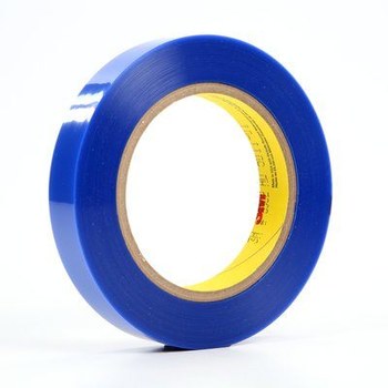 3M 8902 Blue Polyester Masking Tape - 3/4 in Width x 72 yd Length