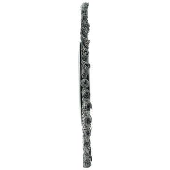 Weiler 94026 Wheel Brush - 12 in Dia - Knotted Steel Bristle
