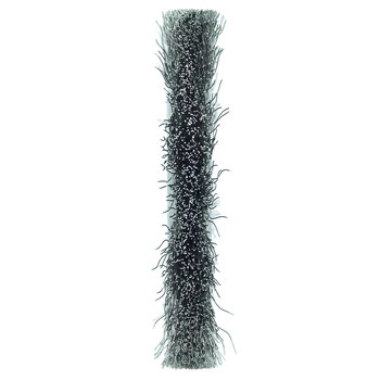 Weiler 00214 Wheel Brush - 3 in Dia - Crimped Steel Bristle