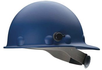 Picture of Fibre-Metal Roughneck Blue Fiberglass Cap Style Hard Hat (Main product image)