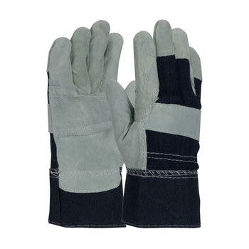 Picture of PIP 85-DB7563P Split Cowhide Leather Full Fingered Work Gloves (Main product image)