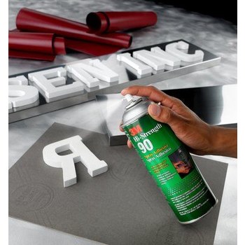 3M™ Hi-Strength Spray Adhesive 90, Inverted, Clear, 24 fl oz Can (Net Wt  17.6 oz) - The Binding Source