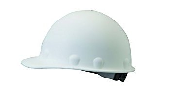 Picture of Fibre-Metal Roughneck White Fiberglass Cap Style Hard Hat (Main product image)