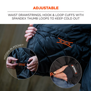 Ergodyne N-Ferno Cold Condition Jacket 6466 41115 - Size XL - Black