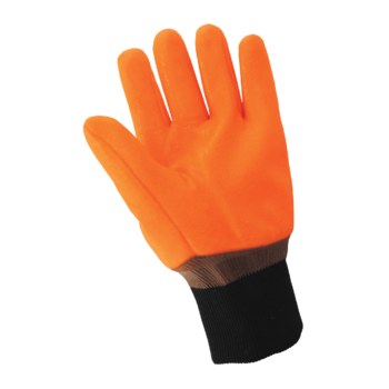 Global Glove Frogwear 880KW Orange XL Cold Condition Gloves - PVC Full Coverage Except Cuff Coating - Rough Finish - 880KW/XL