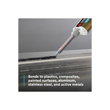 3M Scotch-Weld DP8725NS Black Two-Part Base & Accelerator (B/A) Acrylic Adhesive - 45 ml Duo-Pak - 40967