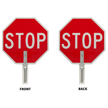 Picture of Brady Aluminum Octagon Red English Stop Signs, Traffic Control Signs & Banners Sign part number 57755 (Main product image)