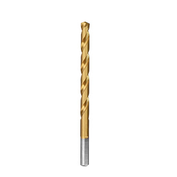 Milwaukee Thunderbolt 15/64 in Drill Bit 48-89-2212 - Right Hand Cut - Split 135° Point - Titanium Nitride Finish - 3.875 in Overall Length - 2.625 in Flute - Titanium Coated