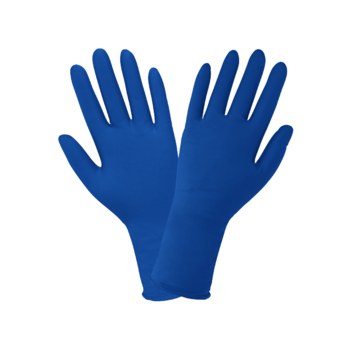 Global Glove Panther-Guard 1005PF Blue 2XL Powder Free Disposable Gloves - 11 in Length - Micro-textured Finish - 9 mil Thick - 1005PF-2XL