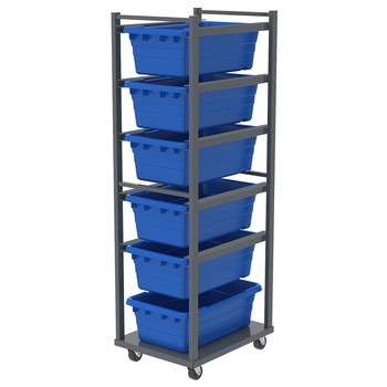 Akro-Mils Cross-Stack Cart - 600 lbs Capacity - Steel - RA6JLR5SRGY