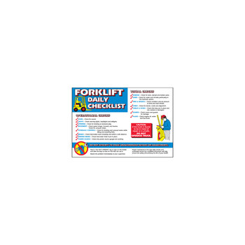 Picture of Brady Calendered Vinyl Rectangle English Truck & Forklift Warehouse Traffic Sign part number 105633 (Main product image)