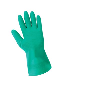 Global Glove 511AMB Green Medium Unsupported Chemical-Resistant Gloves - 12 in Length - 11 mil Thick - 511AMB-8(M)