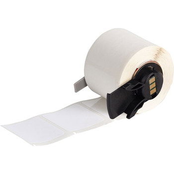 Picture of Brady White Self-Laminating Polyester Thermal Transfer PTL-32-483 Die-Cut Thermal Transfer Printer Label Roll (Main product image)