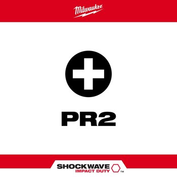 Milwaukee SHOCKWAVE Impact Duty Phillips Insert Bit 48-32-4114 - Alloy Steel - 1 in Length - 50378