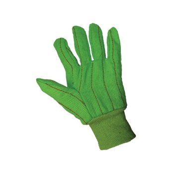 Global Glove C18 Green Large Cotton Work Gloves - C18GRC/LG