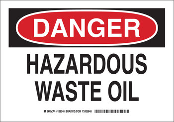 Picture of Brady B-401 Polystyrene Rectangle White English Hazardous Material Sign part number 126247 (Main product image)