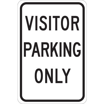 Picture of Brady B-120 Fiberglass Reinforced Polyester Rectangle White English Parking Restriction, Permission & Information Sign part number 75227 (Main product image)