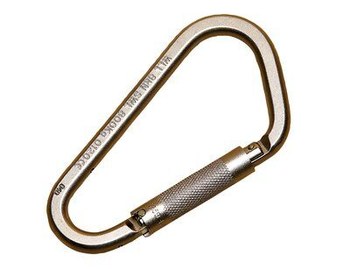Picture of DBI-SALA Saflok Yellow Zinc Plated Steel Carabiner (Main product image)